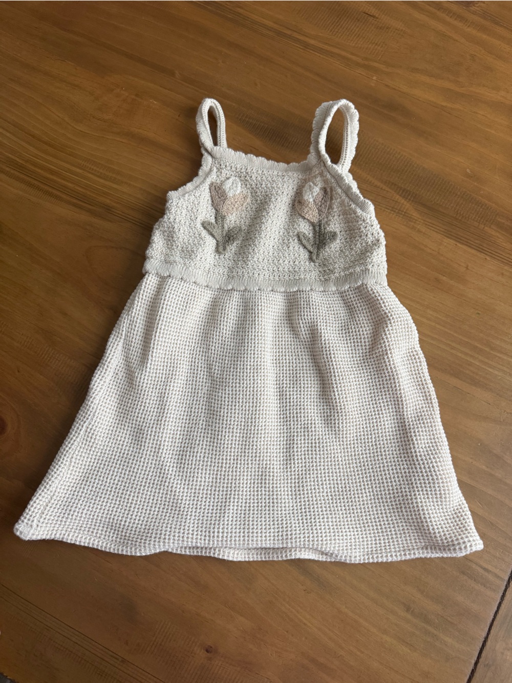 Zara Beige Crochet Dress